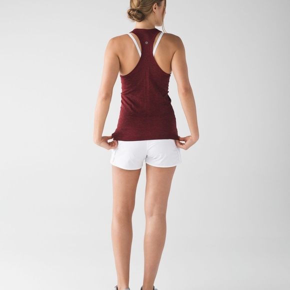 EUC Lululemon Swiftly Tech Tank, size 12, heathered red with black - Picture 10 of 14